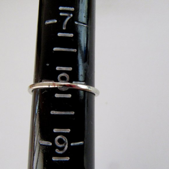 Faux pearl solitare ring with rhinestone - NOS - Picture 5 of 6